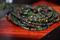 Most Sold Natural Ethiopian Opal Faceted Rondelle Beads