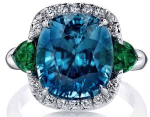 Monaco Tsavorite Garnets Ring