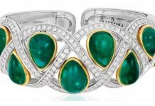 emerald and diamonds Bracelet