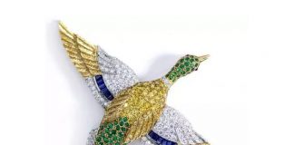 Duck brooch