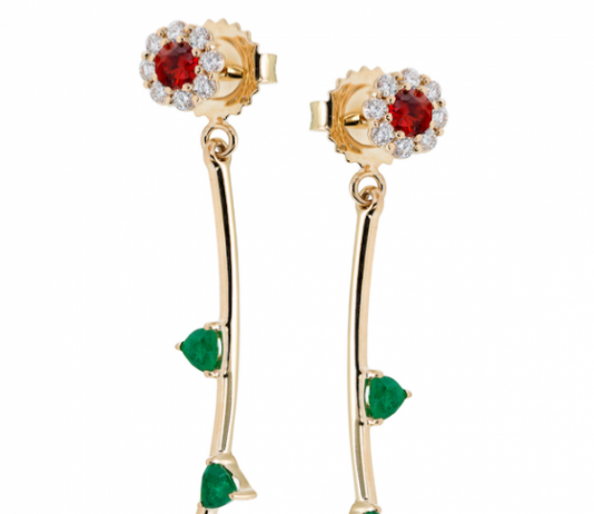 floral stud earrings