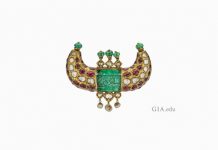 GIA Exhibition horn pendant