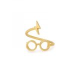 HARRY POTTER GLASSES-RING WRAP 14KT GOLD PLATED
