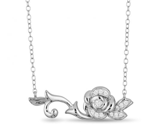 Enchanted-Disney-Silver-Diamond-Belle-Necklet-£349-at-H.Samuel