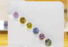 ALROSA sells colored polished diamonds