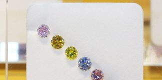 ALROSA sells colored polished diamonds