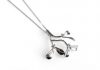 Henryka Winter Collection Mistletoe Necklace Sterling Silver