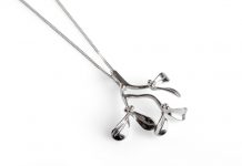 Henryka Winter Collection Mistletoe Necklace Sterling Silver