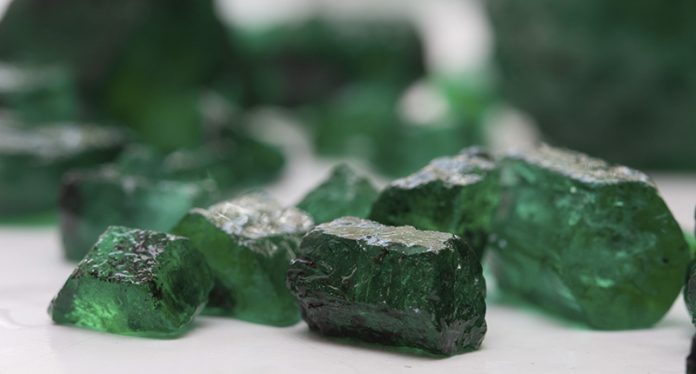 2016 Gemfields rough emeralds