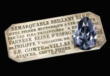 Royal Blue Diamond Surfaces After 300 Years