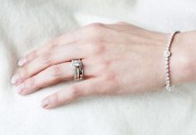 Tiara inspired shaped wedding ring