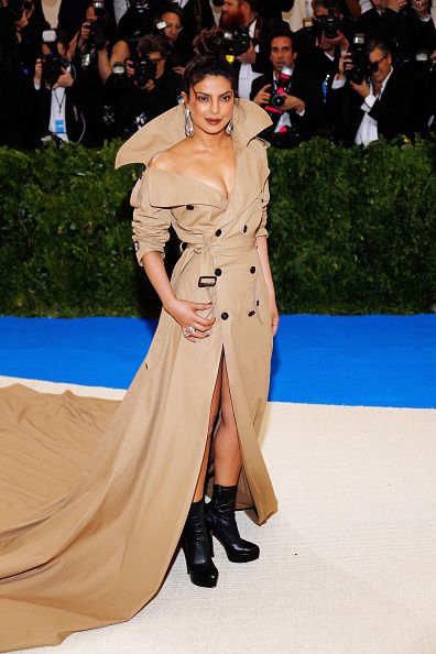 famous Ralph Lauren trench coat in Met Gala