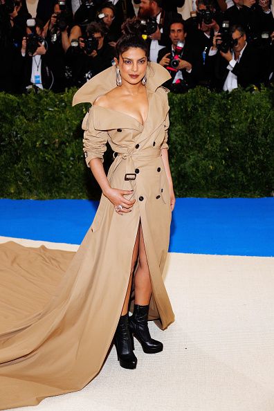 famous Ralph Lauren trench coat in Met Gala 