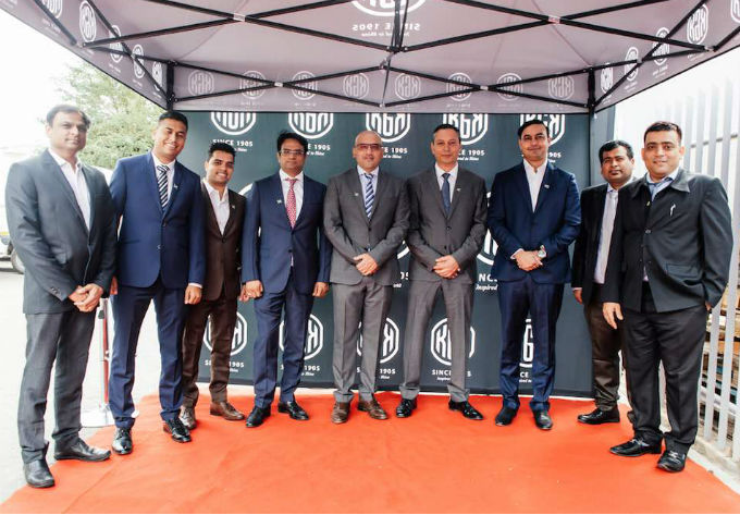 Officials of the KGK Group at the factory s inauguration namibia
