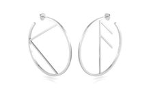 Hargreaves Stockholm Empowerment Large Earring BigKnowledge Silver 1 350 UK