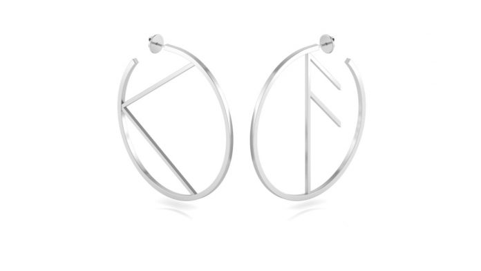 Hargreaves Stockholm Empowerment Large Earring BigKnowledge Silver 1 350 UK