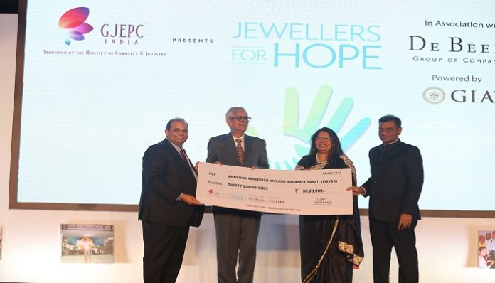 GJEPC’s CSR initiative ‘Jewellers for Hope