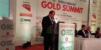 GJEPC Chairman Addresses 11th International Gold Summit in Delhi