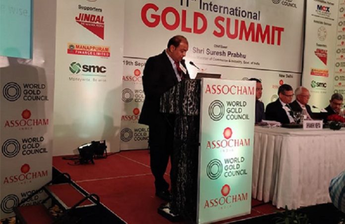 GJEPC Chairman Addresses 11th International Gold Summit in Delhi