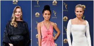 Yvonne Strahovski,Kristen Bell, Yara Shahidi Sparkle in Forevermark Diamonds at the 70th Annual Emmy Awards