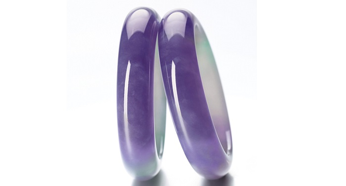 two fine jadeite bangles