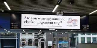 Bespoke jeweller boldly asks commuters: “Are you wearing someone else’s engagement ring?”