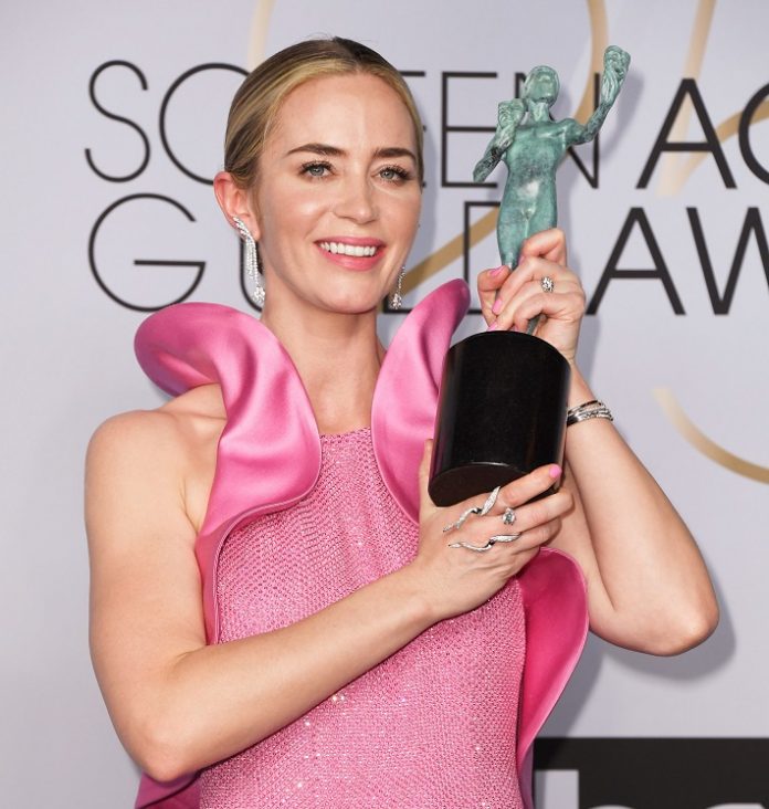 Emily Blunt in Forevermark Diamonds at the 2019 SAG Awards