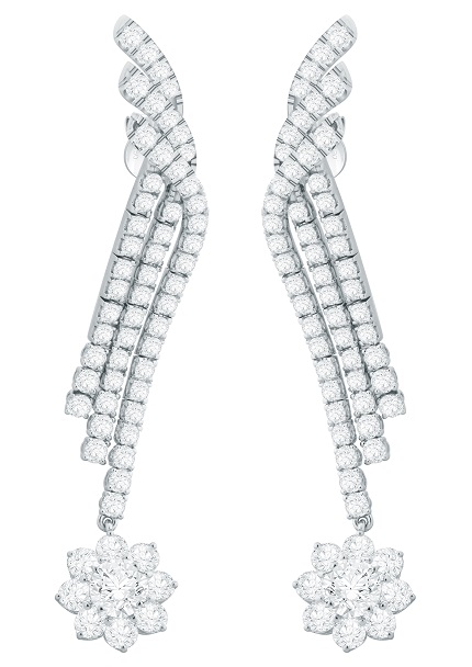 Forevermark Flower Drop Diamond Earrings set