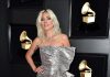 Lady Gaga Wears Platinum Jewelry to The 61st Grammy Awards