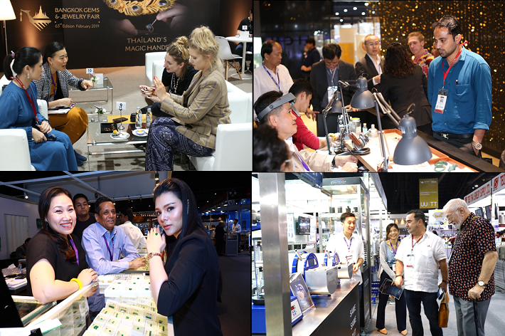 the 63rd Bangkok Gems & Jewelry Fair Foreign Trade Partners Admire “Thailand’s Magic Hands”