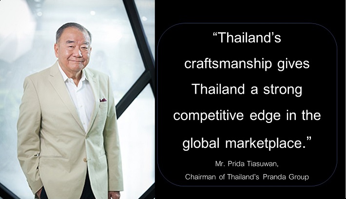 Mr Prida Tiasuwan, Chairman of Thailand’s Pranda Group