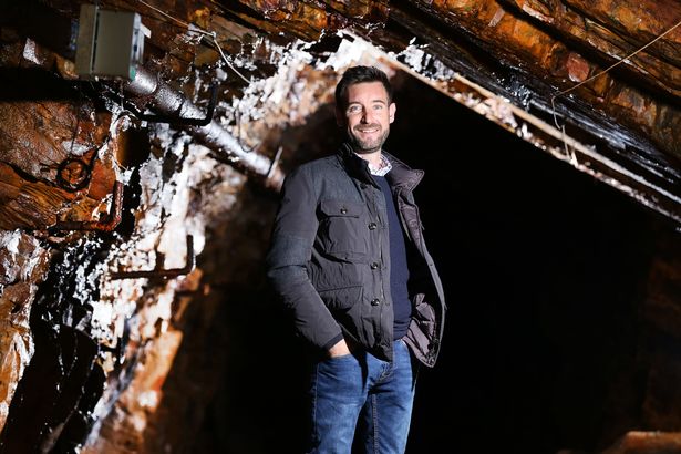 Ben Roberts inside the gold mine near Dolgellau It is owned by Clogau Gold Picture Lor