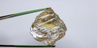 130 carat gem quality diamond recovered at Lulo