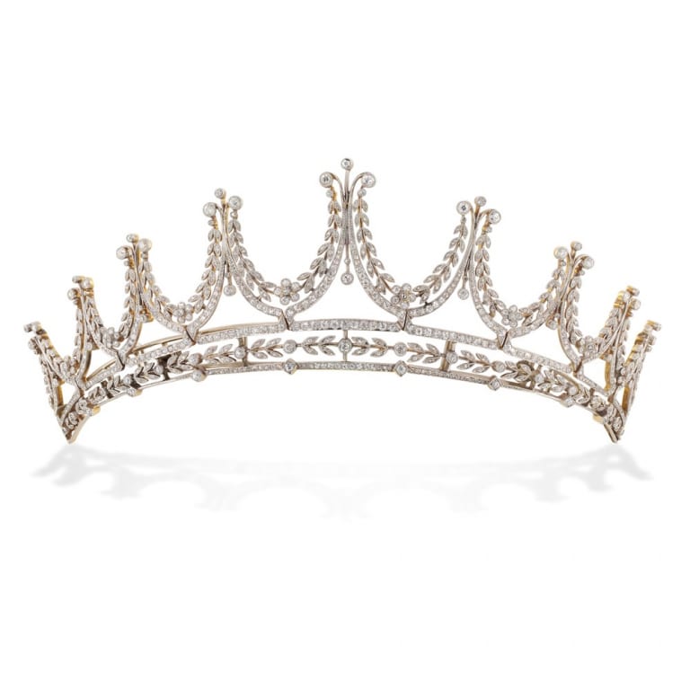 The Edwardian Diamond Tiara Worn By Elizabeth McGovern.