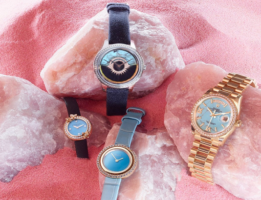 Why bold and beautiful turquoise dials are making a comeback in women's watches1