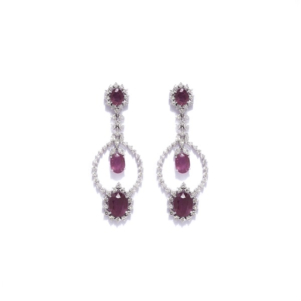 round drop earrings