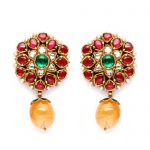 elegant-floral-Jadau-earrings-