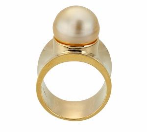 Golden South Sea Pearl Ring by Christina Malle