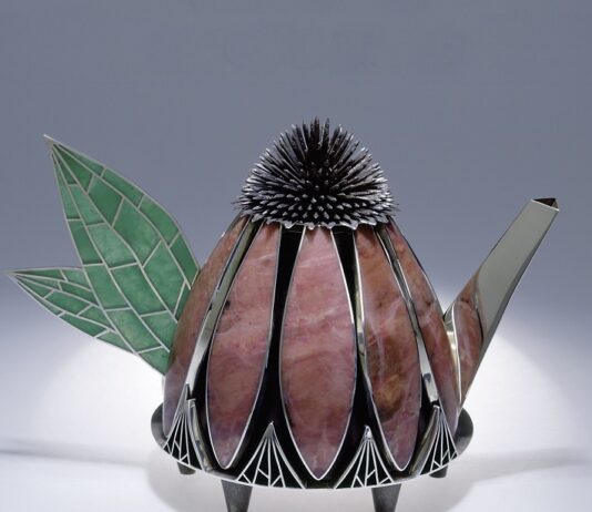Echinacea Teapot by Valerie Jo Coulson