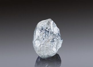 An exceptional 242-carat diamond offered on sale at ALROSA Jubilee Auction in Dubai