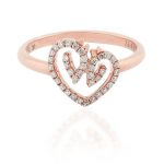 Horse LUV Ring in 18K Rose Gold and Diamonds, by Karina Brez.