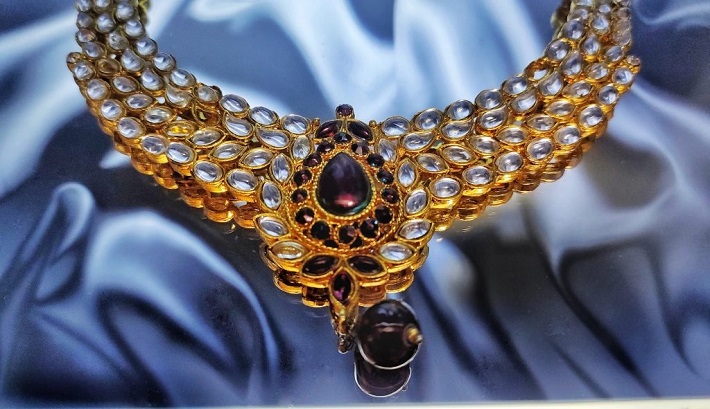 Jadau necklace set 86233 – Vijay & Sons