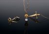 Nehama Pendant, Kelly Sword Pendant and Kelly Sword Earrings by KIL N.Y.C.