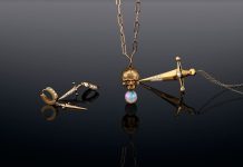 Nehama Pendant, Kelly Sword Pendant and Kelly Sword Earrings by KIL N.Y.C.