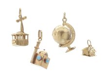 Upcycled Vintage Charms, that are now pendants for necklaces, for Christina Malle.