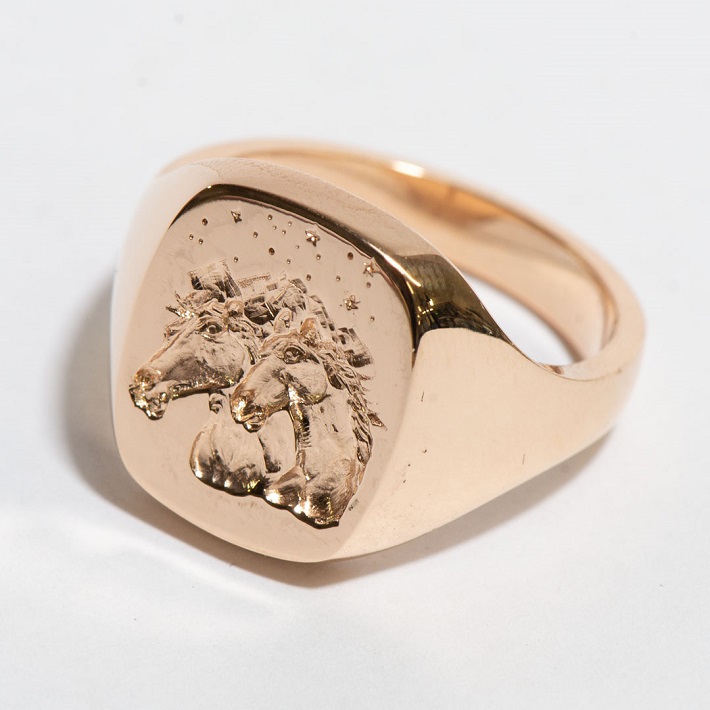 Rebus Signet Rings and Pendants Memorialize Beloved Pets
