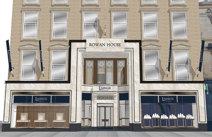 LAINGS THE JEWELLER ANNOUNCES PLAN FOR NEW £5M FLAGSHIP LOCATION