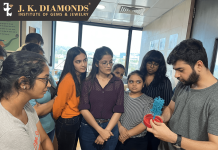 Manual Designing Students of JK Diamonds Institute visited the Kama Schachter Jewelry Factory