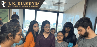 Manual Designing Students of JK Diamonds Institute visited the Kama Schachter Jewelry Factory