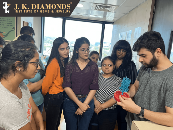 Manual Designing Students of JK Diamonds Institute visited the Kama Schachter Jewelry Factory